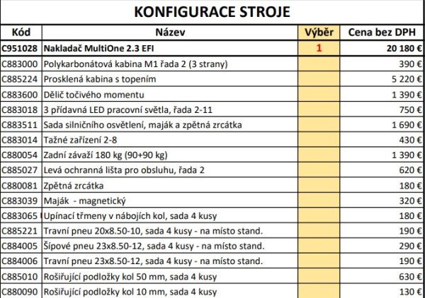 Nakladač MultiONE 2.3 EFI - Image 7