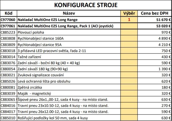 Nakladač MultiONE EZ5 Long Range - Image 4